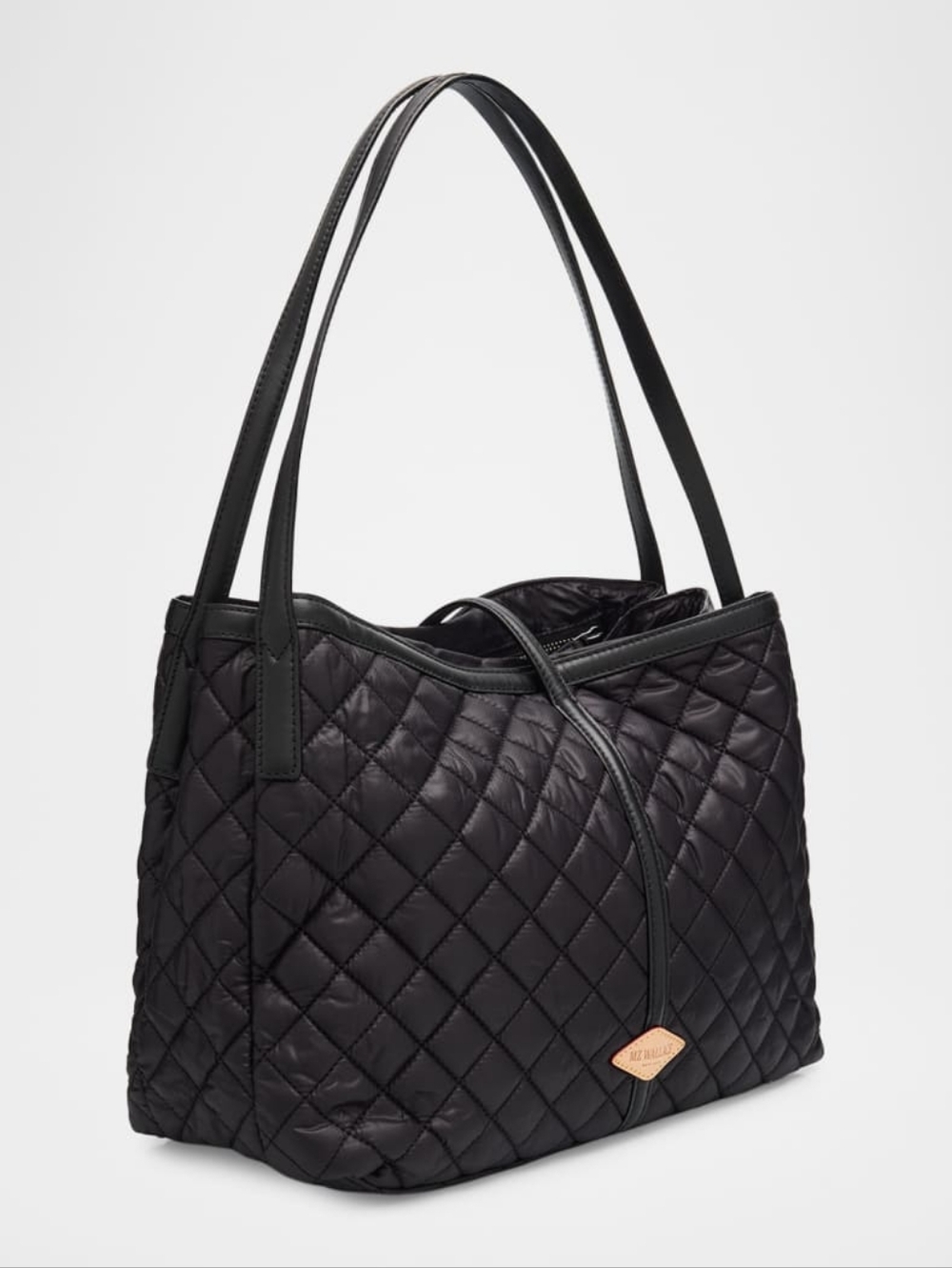 MZ Wallace Black Astor E/W Luxary Tote Bag Quilted Leather Shoulder Bag - Picture 7 of 14